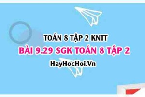 Bài 9.29 SGK Toán 8 tập 2 Kết nối tri thức